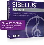 Sibelius-Ultimate Retail Boxed Version Perpetual License with 1-Year Update and Support Plan -P.O.P.
